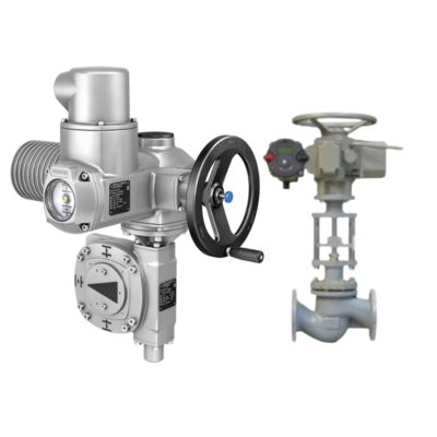 AUMA GS 부분 회전 기어박스 및 SA 다회전 모듈형 보편 전기 액추에이터와 함께 모터화된 볼 밸브