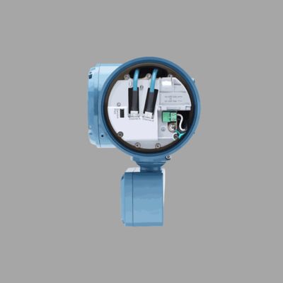 Micro Motion F100A 코리올리 유량계와 5700 현장 설치형 송신기가 장착된 천연 가스 밸브 스키드.