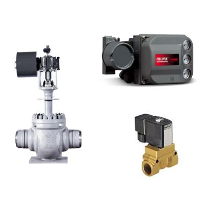 Fisher DVC6200 공압 밸브 컨트롤러 밸브 포지셔너 스마트 포지셔너 및 Buerkert Type 5404 솔레노이드 밸브