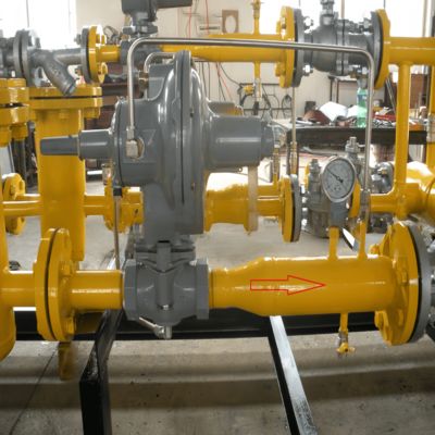 천연 가스 산업용 보일러 압력 제어 밸브 Fisher 299H 시리즈 압력 감소 조절기 파일럿 작동 플랜지형