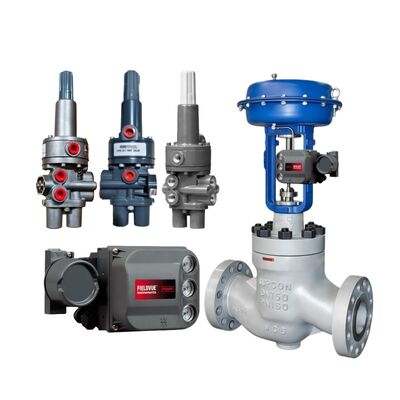 Emerson Fisher 377 Stainless Steel Pressure Sensing Trip Valve Diaphragm Pneumatic Actuator DVC2000 DVC6200 Valve Positioners