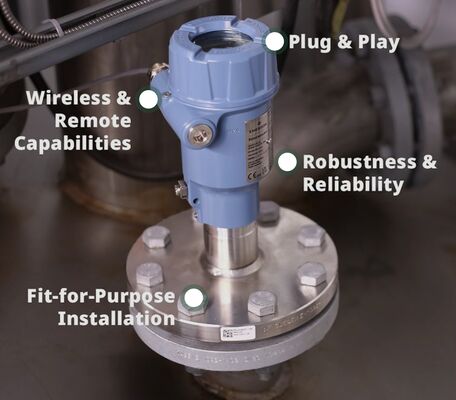 로즈마운트 3408 레벨 송신기 비 접촉 레이더 사용 편리