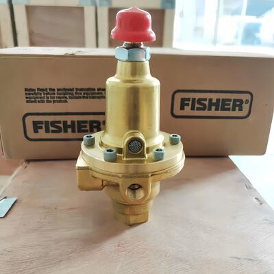 Fisher 1301F/1301G Pneumatic Direct Acting High Pressure Natural Gas Regulator Brass Valve