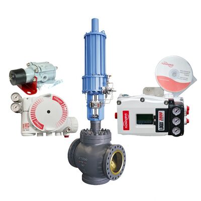 오리지널 스톡 디지털 Pneumatic 밸브 포지셔너 두 개의 유선 4-20 MA 입력 플로우서브 로직스 3200MD 3800 밸브 컨트롤러