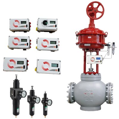 산업용 공압 제어 밸브 및 디지털 포지셔너 Flowserve Logix 520MD 3200MD 3800MD 산업용 제어 밸브 컨트롤러 및 ASCO 레귤레이터