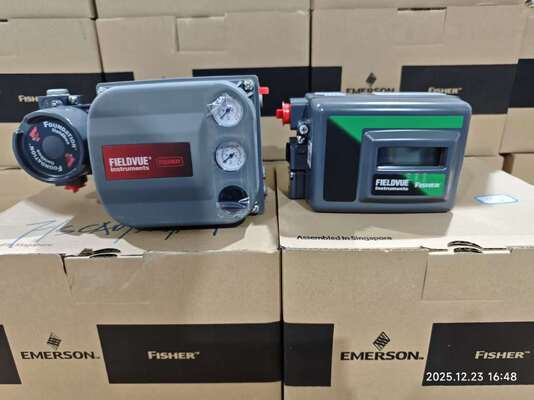 석유 및 가스 산업 Samson 공압 제어 밸브 및 포지셔너 Fish-er DVC2000 DVC6200 3661 및 트립 밸브 377