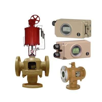 Stock Industrial Temperature Control Valve Amot 3 Way Thermostatic Valves and Samson 3730 Valve Positioner Price
