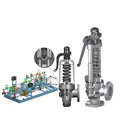고온 증기용 통합된 매크시플로우 스프링 로딩 안전 밸브 API 526 표준