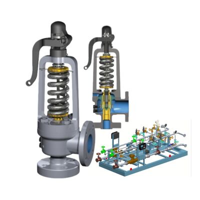 산업용 보일러 압력 보호용으로 높은 흐름 용량과 균형 잡힌 밸브를 갖춘 ASME 인증 안전 구제 밸브