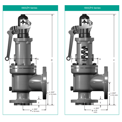 Carbon Stainless Steel Safety Valve Consolidated Type 1900/P High Pressure Steam Gas Liquid Safety Relief Valve