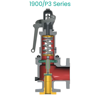 Carbon Stainless Steel Safety Valve Consolidated Type 1900/P High Pressure Steam Gas Liquid Safety Relief Valve