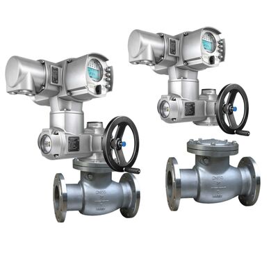 중국 Globe Gate 밸브 보디 AUMA SA AC 액추에이터 제어 장치와 함께 다회전 전기 제어 밸브 액추에이터