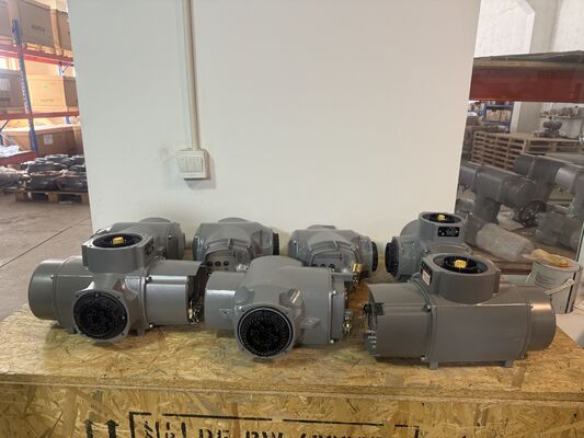 새로운 SA 액추에이터 토크 범위 10Nm ~ 32,000Nm 전기 밸브 액추에이터 AUMA SA16.2-F16 멀티 턴 액추에이터 및 키스톤 버터플라이 밸브