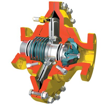 Emerson Tartarini 공압 가스 조절기 2 FL BP/FR 후방 압력 저압 탄소강 감압 조절기