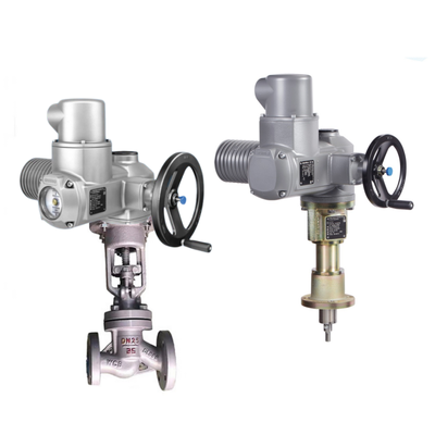 Chinese Globe Valve Body AUMA SA Multi-turn Electric Control Valve Actuators with LE Linear Thrust Units