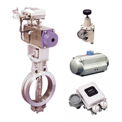 KOSO 600B 버터플라이 밸브 주조 본체 타입, 6300RA 공압 실린더 액추에이터 산업용