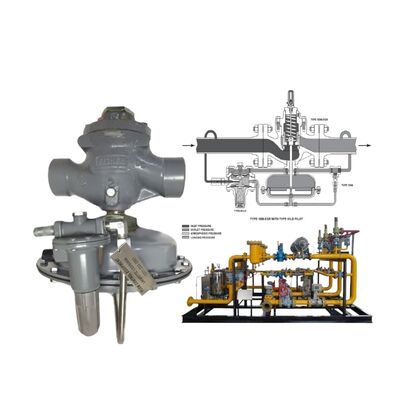Fisher 1098-EGR 파일럿 작동 고용량 가스 압력 조절기 (최대 입구 압력 1500 psig)