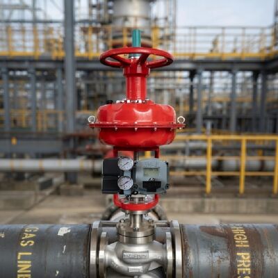 베이커 휴즈 마소니엘 스마트 밸브 포지셔너 SVI2-21123121 YTC YT-200 공압 부스터 포함 제어 밸브 SVI2-21123121