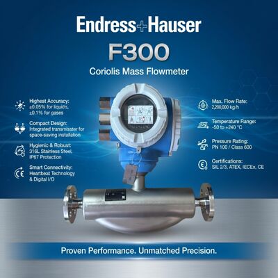Endress+Hauser Proline Promass F 300 8F3B40 8F3B80 코리올리스 질량 유량계
