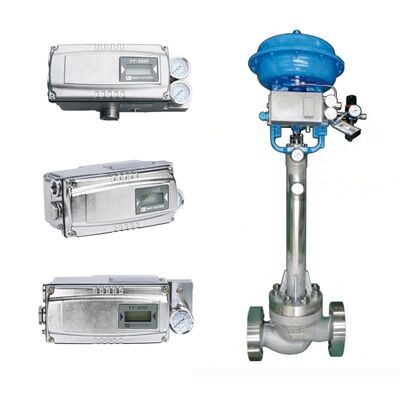 YTC 3350 포지셔너가 장착된 NEWAY CBC 시리즈 벨로우즈 씰 슬리브 제어 밸브 (화학 용도)