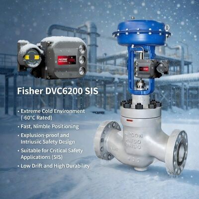 오리지널 피셔 FIELDVUE DVC6200 SIS 안전 계기 시스템 디지털 밸브 컨트롤러 주식 공급자