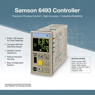 Samson 6493 공정 제어기 온도 압력 유량 제어 공정 자동화