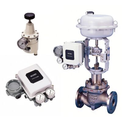 KOSO 510D 슬리브 가이드 제어 밸브 EP800 포지셔너 PRF300 필터 레귤레이터 석유 가스 산업용 파이프라인