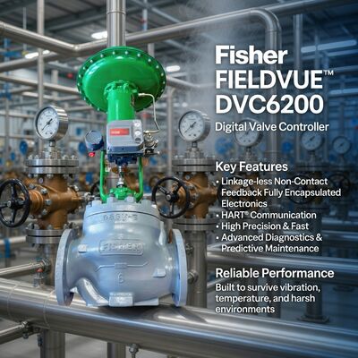 오리지널 뉴 에머슨 피셔 DVC6200 밸브 제어기 DVC6200 HC F SIS PD AD 모든 시리즈 밸브 위치기