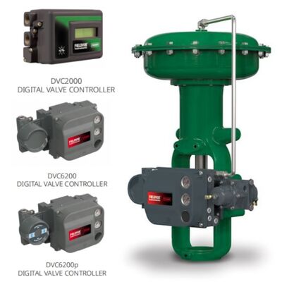 피셔 657 667 DVC2000 DVC6200 오일 가스 화학 전력을위한 위치 장치와 디아프라그마 액추에이터