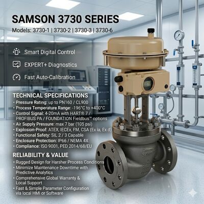 새 SAMSON 3730 스마트 밸브 포지셔너 3730-3 3730-4 포지셔너 3277 공기 작동 장치