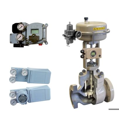 Samson Pneumatic Control Valve and Masoneilan SVI2 Smart Digital Control Valve Positioner and Reliable 4700E Electro-pneumatic Controller and Samson 3730-3 