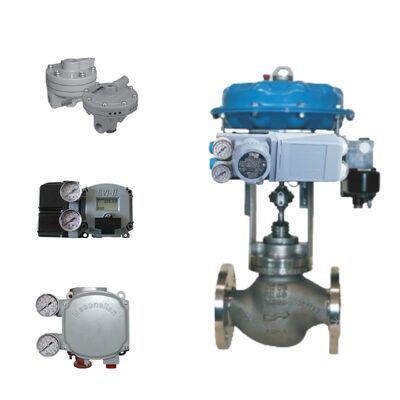 Samson Pneumatic Control Valve and Masoneilan SVI2 Smart Digital Control Valve Positioner and Reliable 4700E Electro-pneumatic Controller and Samson 3730-3 