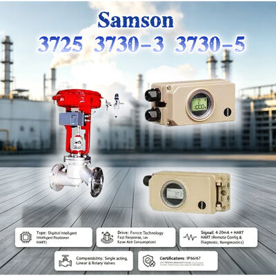 New Samson 3725 3730-3 3730-5 고정밀 전기 공압 밸브 포지셔너 산업용 증기 제어 밸브