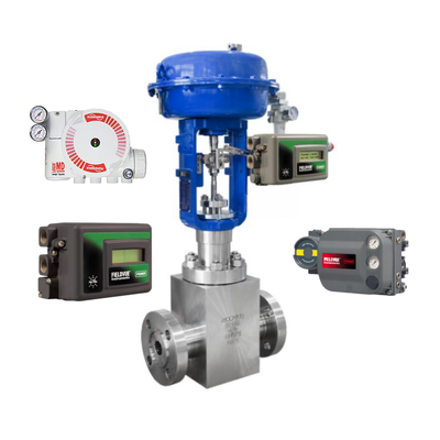 공압 제어 볼 밸브 컨트롤러 DVC6200 DVC2000 및 ASCO 솔레노이드 밸브 및 FLOWSERVE 3200MD 520MD 3800MD 밸브 포지셔너