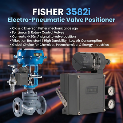 F-isher 3582i 기계식 전기 공압 밸브 포지셔너 OEM 단동 제어 밸브