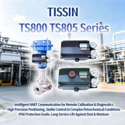 새로운 OEM Tissin TS800 TS805 시리즈 스마트 밸브 포지셔너 HART 디지털 제어 밸브 포지셔너
