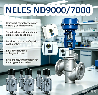 넬레스 발메트 메-소 ND7000 ND9000 Pneumatic Smart Digital Valve Positioner