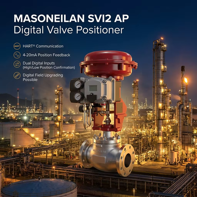 공급자 Masoneilan 78-40 SVI2 AP 스마트 디지털 밸브 포지셔너 티신 공기 필터 조절기 OEM 제어 밸브 스톡