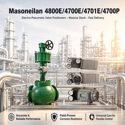Masoneilan 4800E/4700E/4701E/4700P 전기 공압식 밸브 포지셔너-대량 재고-빠른 배송