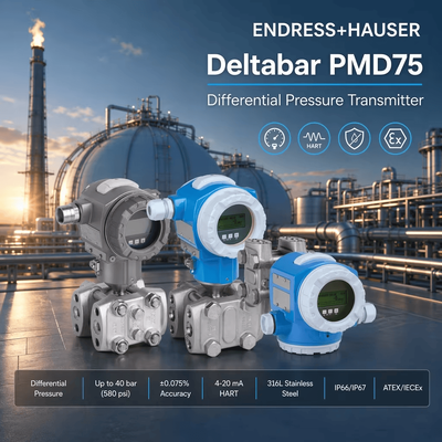 Endress+Hauser Deltabar PMD75 HART 4-20mA 압력 센서 공정 계측 차압 트랜스미터 E+H