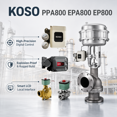 KOSO OEM 전자 공압 스마트 밸브 포지셔너 모델 PPA800/EPA800/EP800
