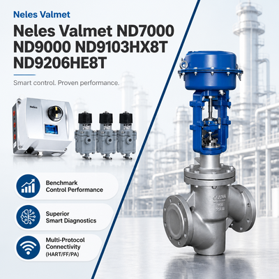 원본 넬레스 발메트 ND7000 ND9000 ND9103HX8T ND9206HE8T 석유화학 석유가스 산업용 스마트 Pneumatic 디지털 밸브 포지셔너 컨트롤러