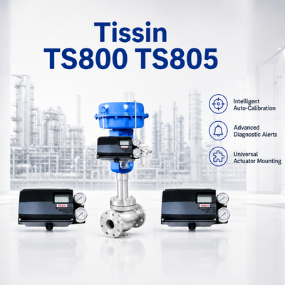 새로운 Tissin TS800 TS805 시리즈 스마트 밸브 위치기 HART 디지털 제어 밸브 위치기