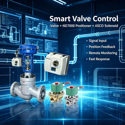 Valmet Me-tso Neles ND7000 ND7106HX8 HART Communication Intelligent Valve Positioner for ASCO Solenoid Valve
