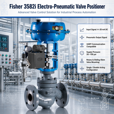 3582i Electro Pneumatic 4-20mA I/P Converter Control Valve Positioner