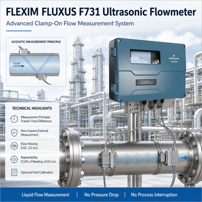 FLEXIM FLUXUS F731 클램프 온 초음파 흐름 미터
