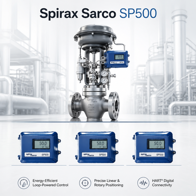 Spirax Sarco SP500 디지털 밸브 포지셔너 (증기 보일러 시스템용, Chongqing Chuanyi 제어 밸브 지원)
