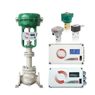 플로우서브 밸브 컨트롤러 Pneumatic Actuator Valve Positioner 플로우서브 로직스 520MD Asco 327 솔레노이드 밸브