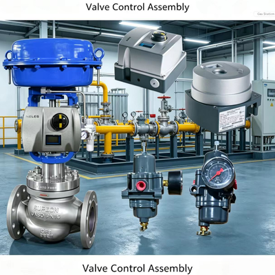 Valmet Me-sto Neles ND9000 Control Valve Positioner with Fi-sher 67CFR Filter Pressure Reducing Valve