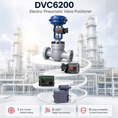 FIELDVUE DVC6200 스마트 밸브 포지셔너 4 20mA IP66 디지털 밸브 컨트롤러